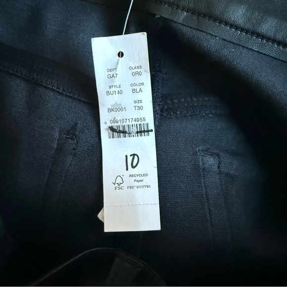 J. Crew Womens mid-rise bootcut pant in faux leather Size 30 Tall - Picture 8 of 11